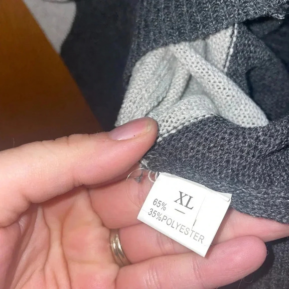 💋WOMEN’S SWEATER XL STRIPES RUST WHITE‎ GREY BLACK BRAND NEW PERFECT CONDITION - Picture 5 of 6